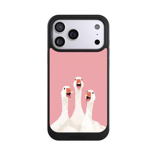 Apple iPhone 17 Pro Max NIVOcore Drei Gänse Rosa mit KI