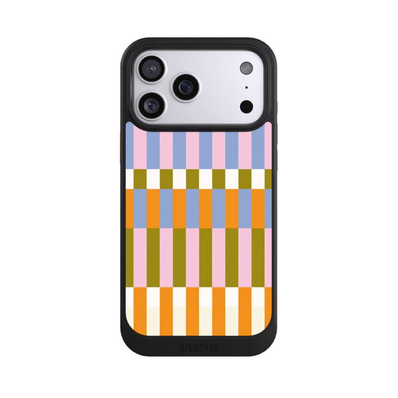 iPhone 17 Pro Max NIVOcore Thème à Carreaux Colorés et Audacieux