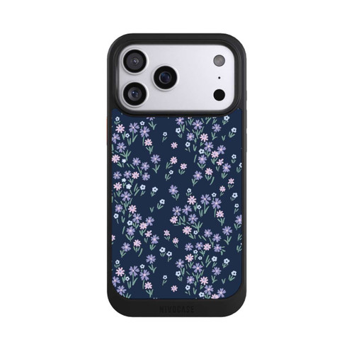 Apple iPhone 17 Pro Max NIVOcore Dark Blue Floral Theme