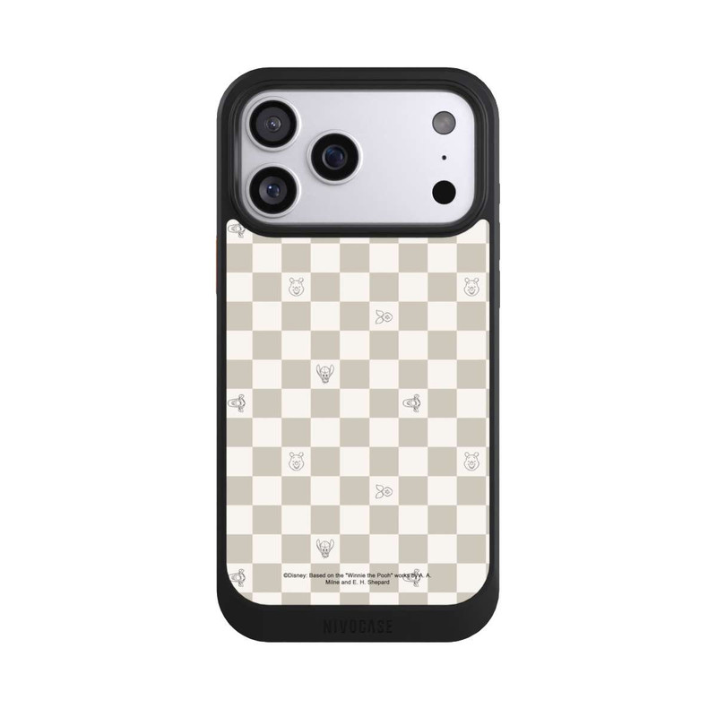 iPhone 17 Pro Max NIVOcore Winnie l'Ourson Beige à Carreaux