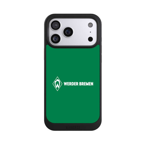 Apple iPhone 17 Pro Max NIVOcore Werder Bremen Schriftzug Raute Grün