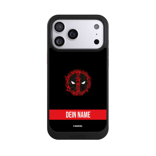 Apple iPhone 17 Pro Max NIVOcore Deadpool Logo Personalisierbar