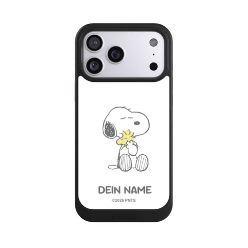 Apple iPhone 17 Pro Max NIVOcore Snoopy And Woodstock Cuddling Personalisierbar