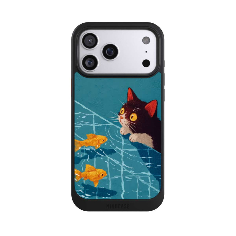 iPhone 17 Pro Max NIVOcore Die Katze im Pool mit KI