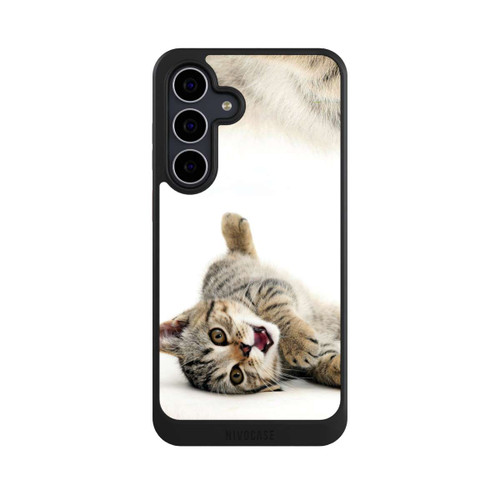 Samsung Galaxy S25 FE NIVOcore Cat Rolling around