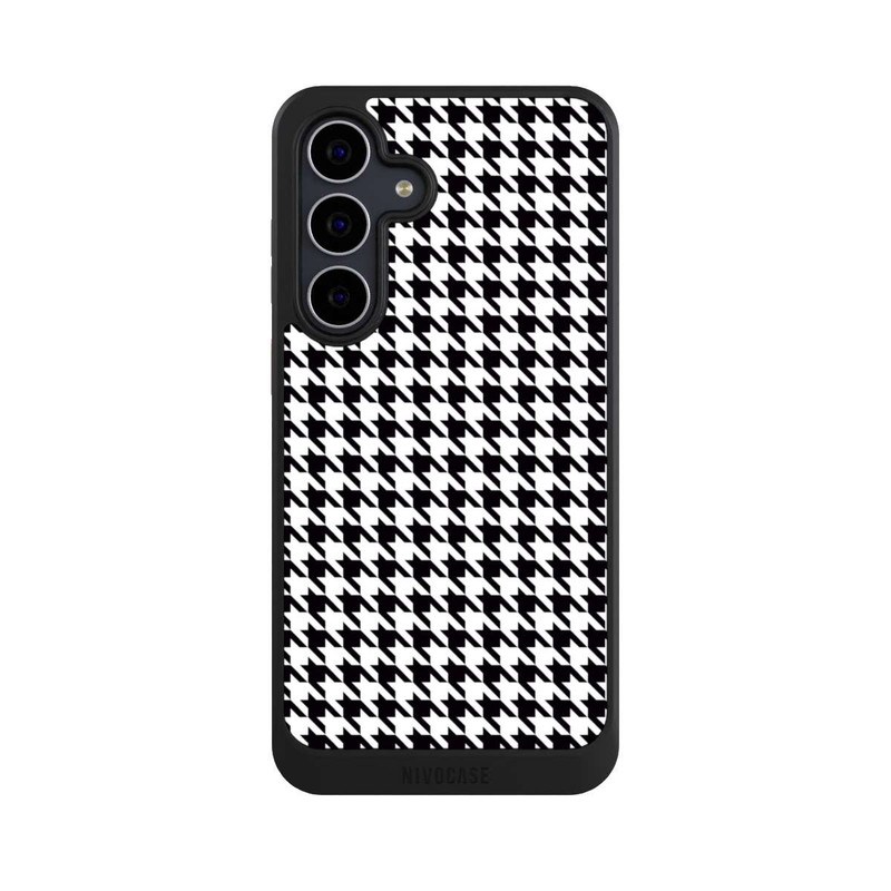 Galaxy S25 FE NIVOcore Houndstooth black-white
