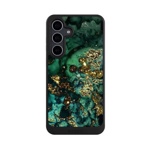 Samsung Galaxy S25 FE NIVOcore Cyan Glitzer Marmorlook