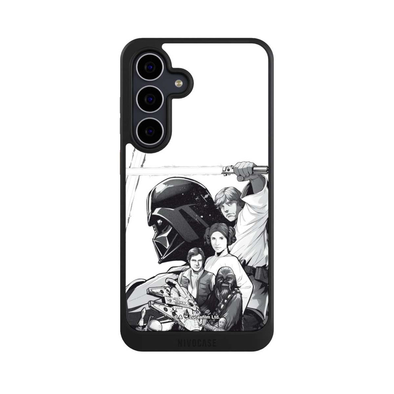 Galaxy S25 FE NIVOcore Personnages StarWars - Noir et Blanc