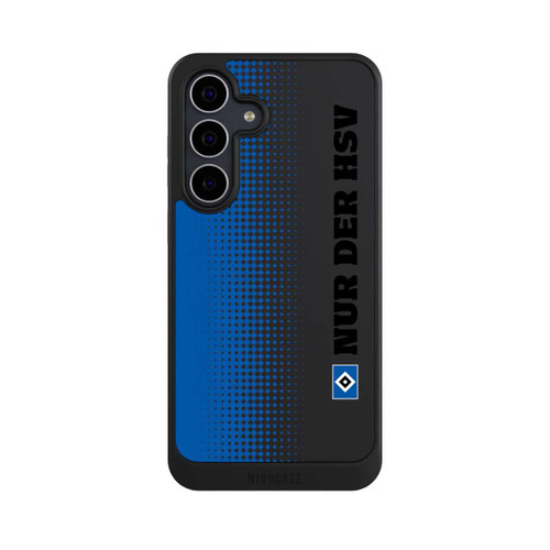 Samsung Galaxy S25 FE NIVOcore Nur der HSV - Rautenraster Blau - ohne Hintergrund