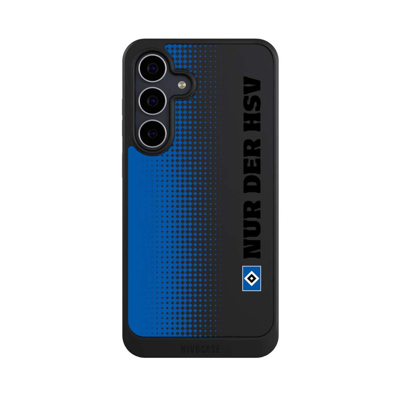 Galaxy S25 FE NIVOcore Nur der HSV - Rautenraster Blau - ohne Hintergrund
