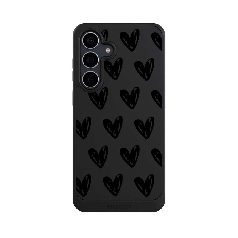 Galaxy S25 FE NIVOcore Herzen Schwarz ohne Hintergrund