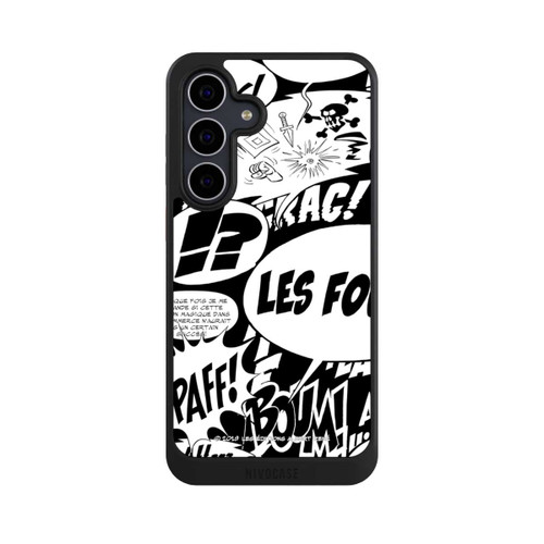 Samsung Galaxy S25 FE NIVOcore Sprechblasen Asterix Schwarz