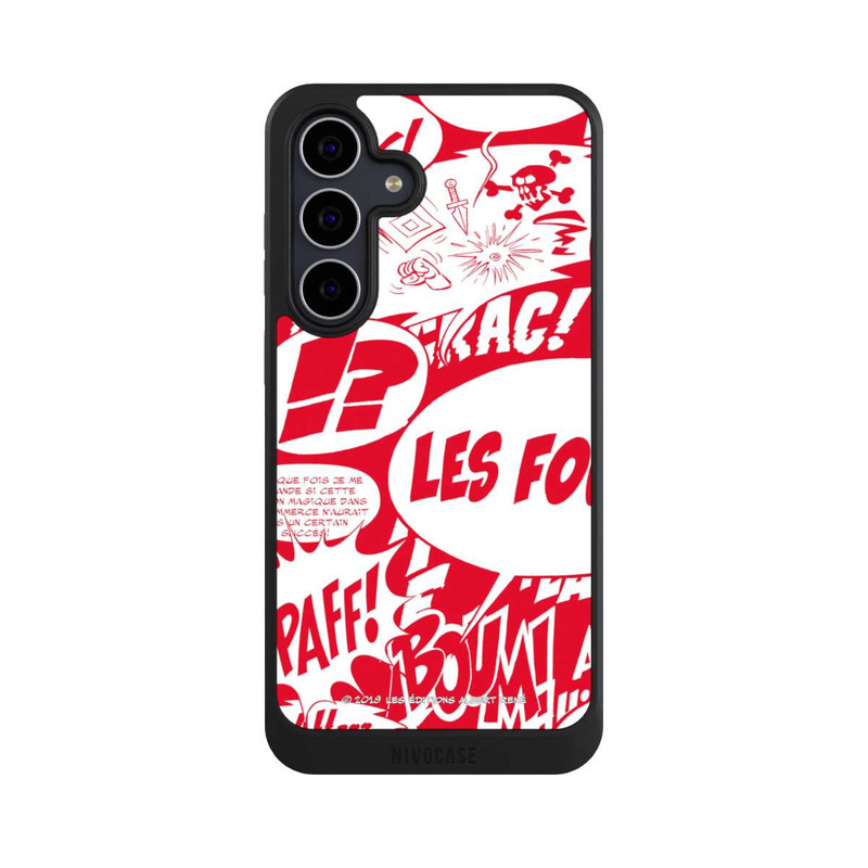 Galaxy S25 FE NIVOcore Sprechblasen Asterix Rot
