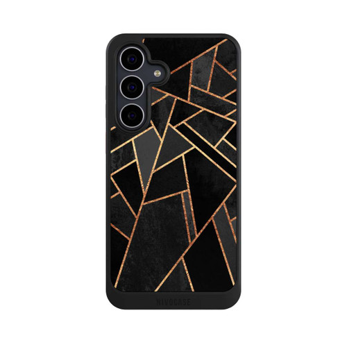 Samsung Galaxy S25 FE NIVOcore Schwarze Nacht Gold Druck