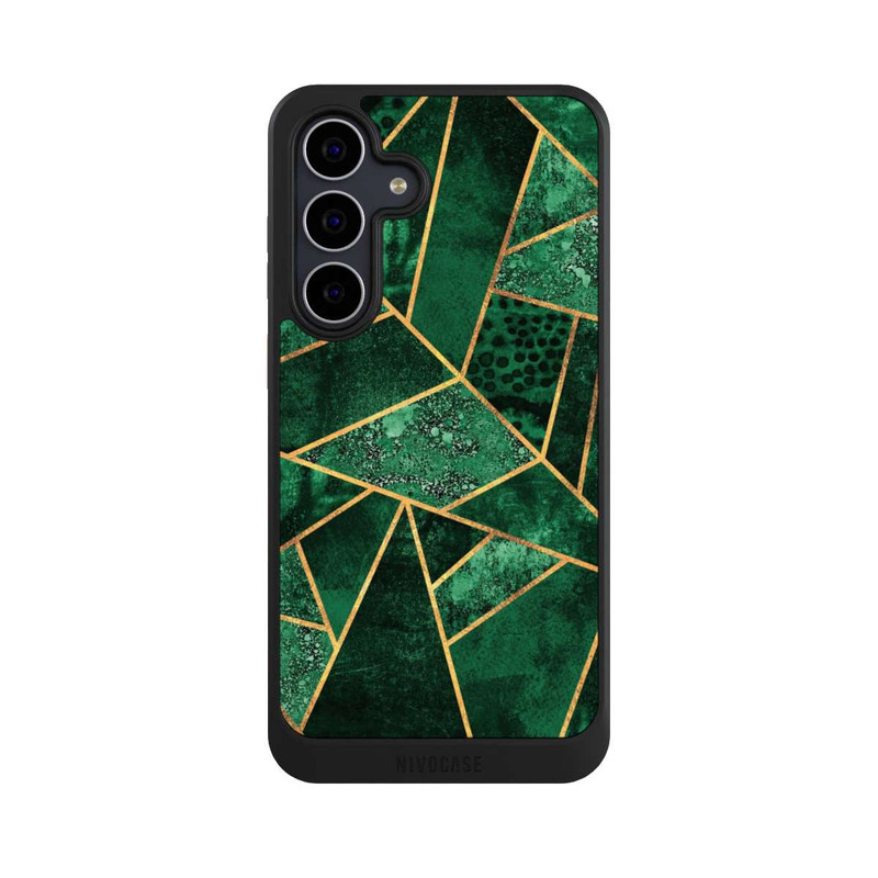 Galaxy S25 FE NIVOcore Tief Smaragdgrün Golddruck