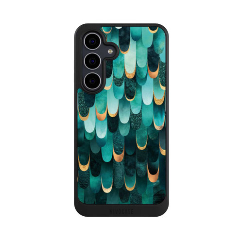 Samsung Galaxy S25 FE NIVOcore Gefiedert Türkis Golddruck