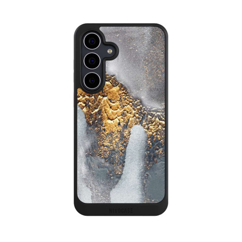 Samsung Galaxy S25 FE NIVOcore Beton-Gold-Glitzerlook