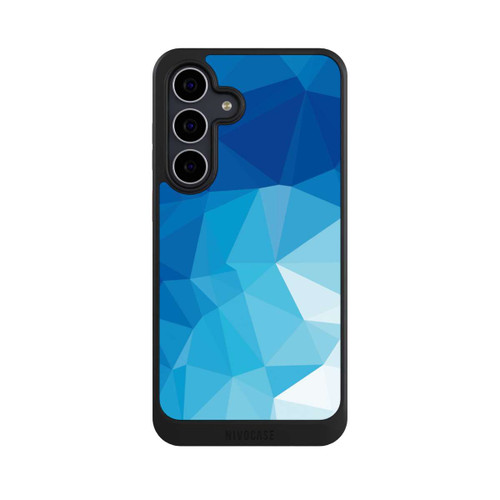 Samsung Galaxy S25 FE NIVOcore Polygonales blaues Mosaik