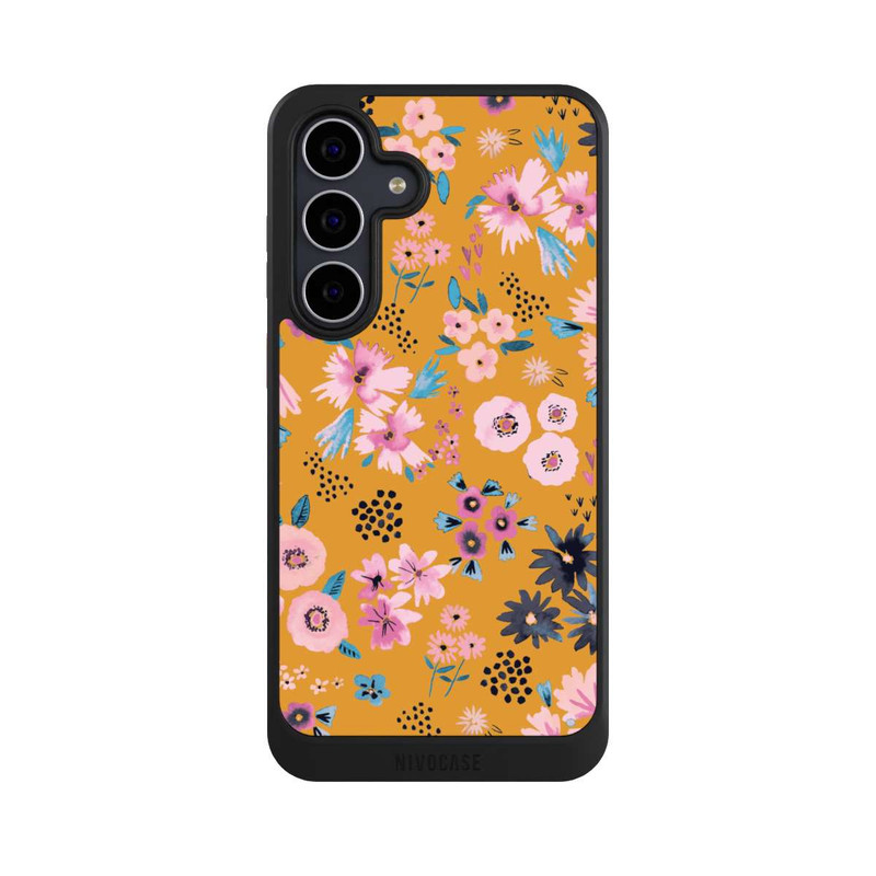 Galaxy S25 FE NIVOcore Kleine Blumen senfgelb