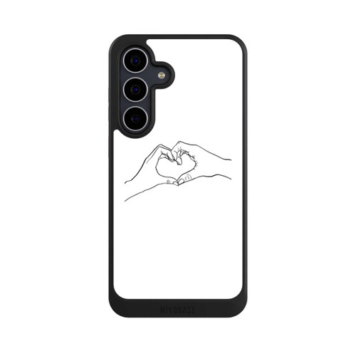 Samsung Galaxy S25 FE NIVOcore Herz Hände Line Art