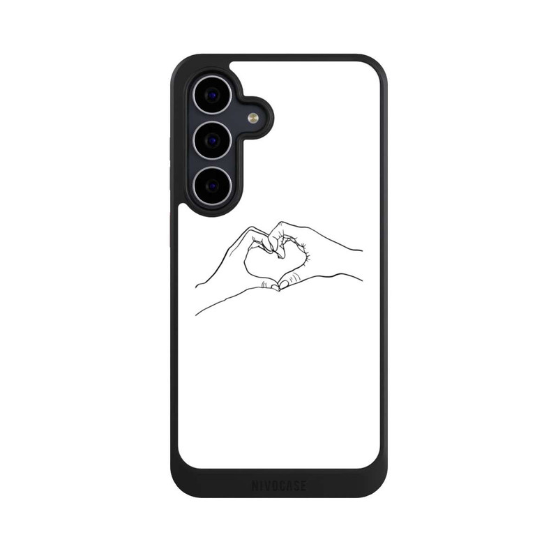 Galaxy S25 FE NIVOcore Herz Hände Line Art