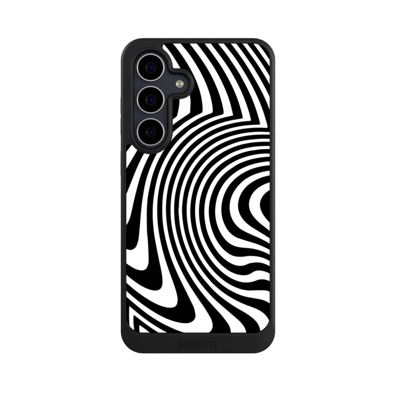 Galaxy S25 FE NIVOcore schwarz-weiße Wellen