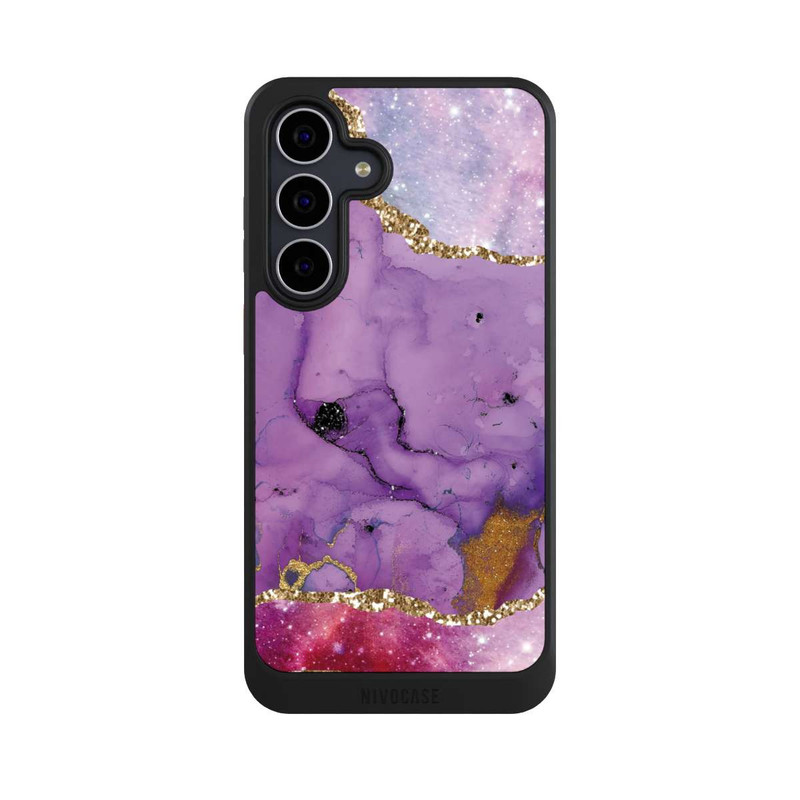 Galaxy S25 FE NIVOcore Purple Galaxy Glamour Marble