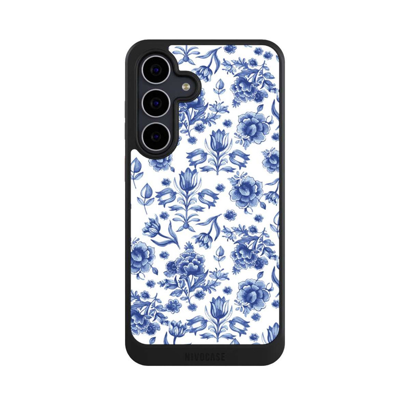 Galaxy S25 FE NIVOcore Blue Flower Pattern - Delft (NL)