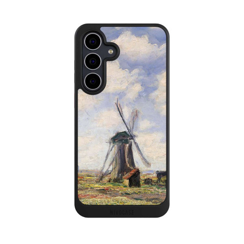 Samsung Galaxy S25 FE NIVOcore Tulip Fields with the Rijnsburg Windmil by Claude Monet