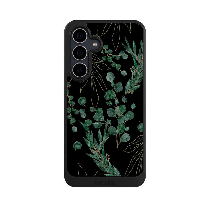 Galaxy S25 FE NIVOcore Eukalyptusblätter schwarz