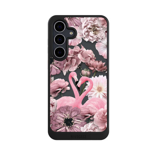 Samsung Galaxy S25 FE NIVOcore Flamingos in Blumen Muster