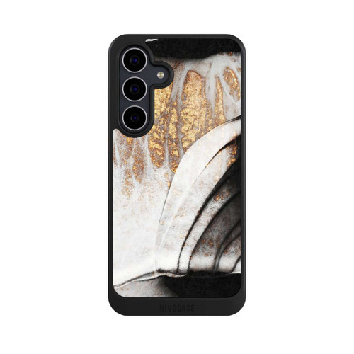 Samsung Galaxy S25 FE NIVOcore Schwarze und goldene Adern