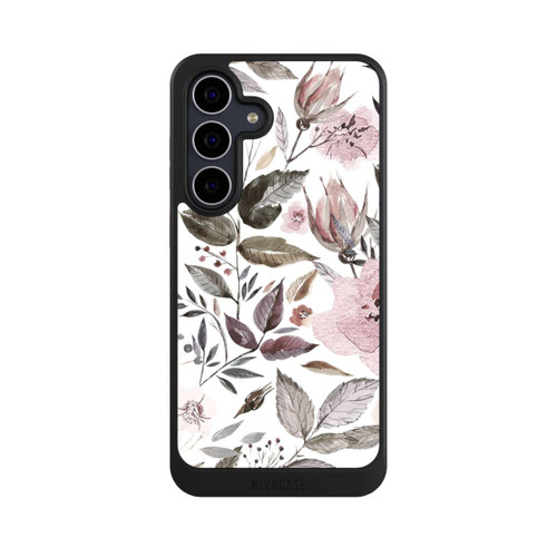 Samsung Galaxy S25 FE NIVOcore Aquarell braune Rosenblüten
