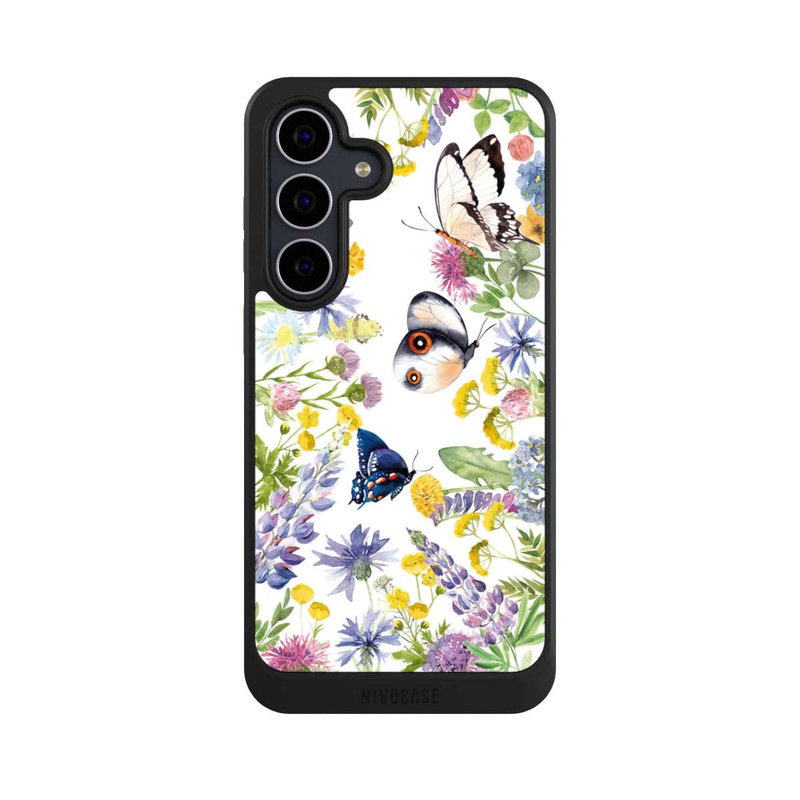 Galaxy S25 FE NIVOcore Colourful Spring Flowers and Butterflies