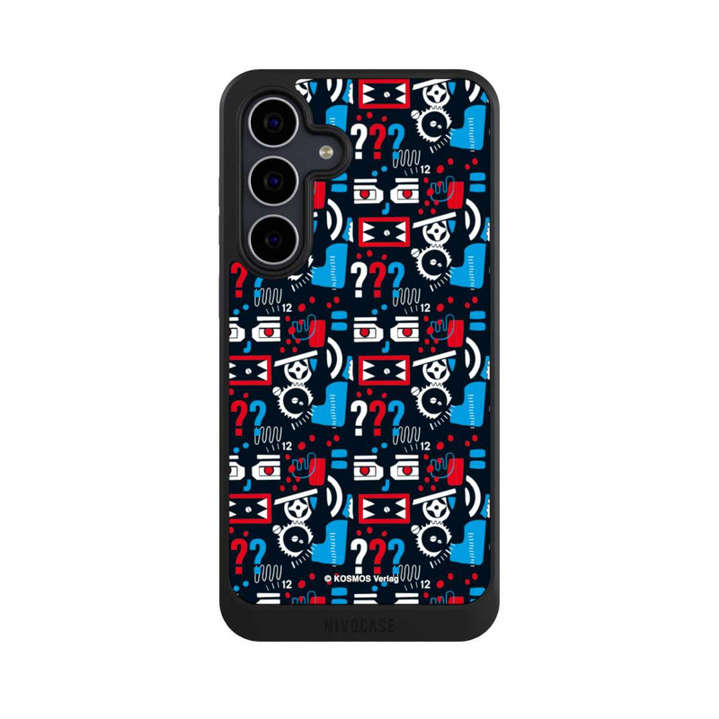 Galaxy S25 FE NIVOcore Drei Fragezeichen Wildes Muster