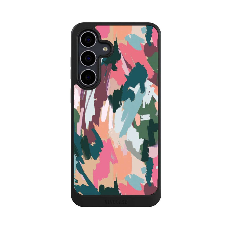 Galaxy S25 FE NIVOcore Abstrakte künstlerische Textur Rosa
