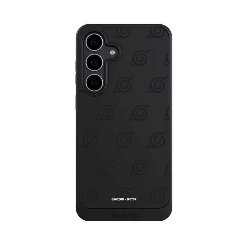 Galaxy S25 FE NIVOcore Black Konoha Pattern Transparant