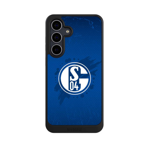 Samsung Galaxy S25 FE NIVOcore Schalke 04 Farbe Fleck Blau