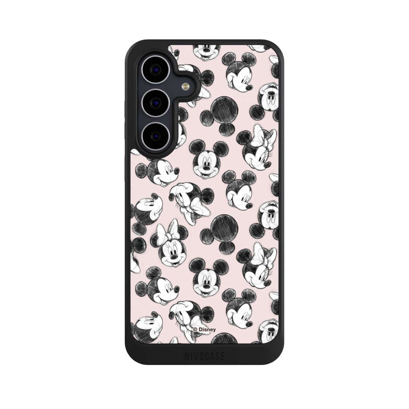 Galaxy S25 FE NIVOcore Minnie & Mickey Many Faces Pink