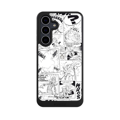 Samsung Galaxy S25 FE NIVOcore Asterix Comic Schwarz und Weiß