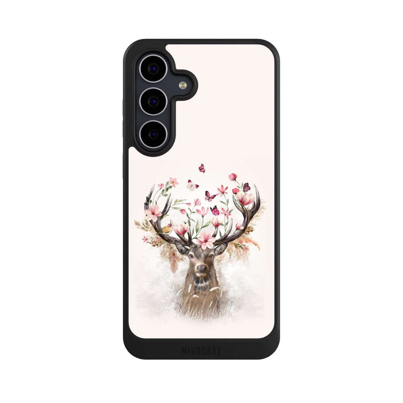 Galaxy S25 FE NIVOcore Hirsch Blumen Geweih