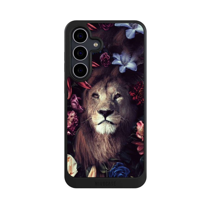 Galaxy S25 FE NIVOcore Löwe Blumenrahmen