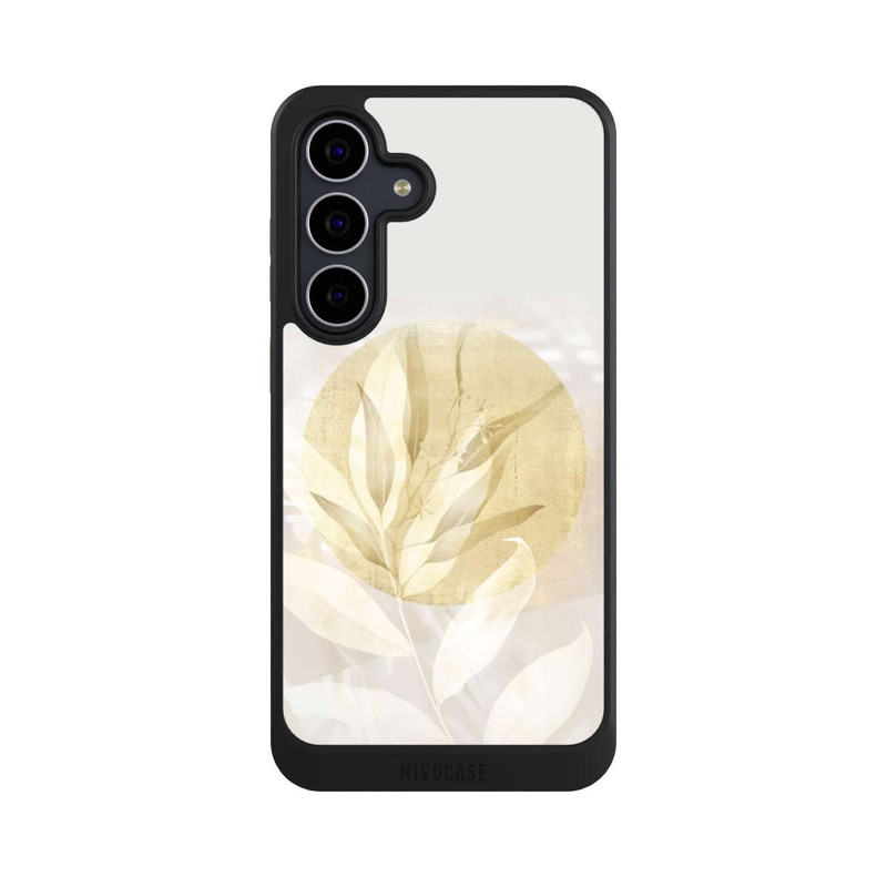 Galaxy S25 FE NIVOcore Boho Gold Blumen Kunst