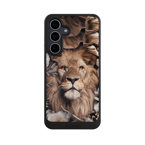 Samsung Galaxy S25 FE NIVOcore Löwe Blumenrahmen Beige