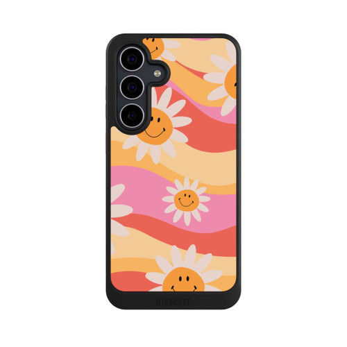 Samsung Galaxy S25 FE NIVOcore Retro Smiles Orange Colorful