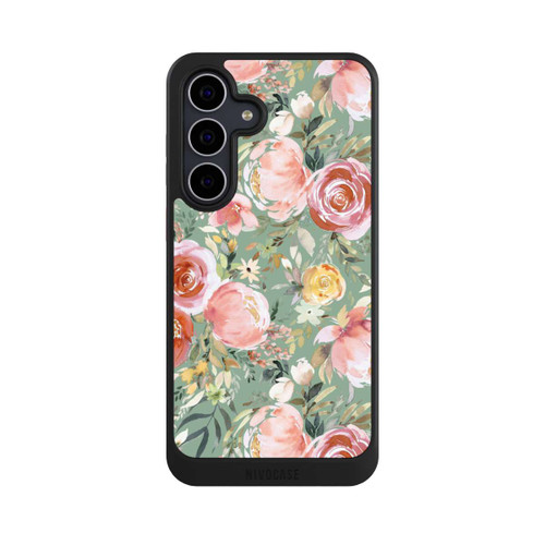 Samsung Galaxy S25 FE NIVOcore Pastellfarbener Pfingstrosenstrauß
