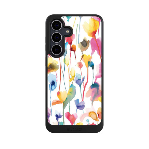 Samsung Galaxy S25 FE NIVOcore Aquarell Wildblumen bunt