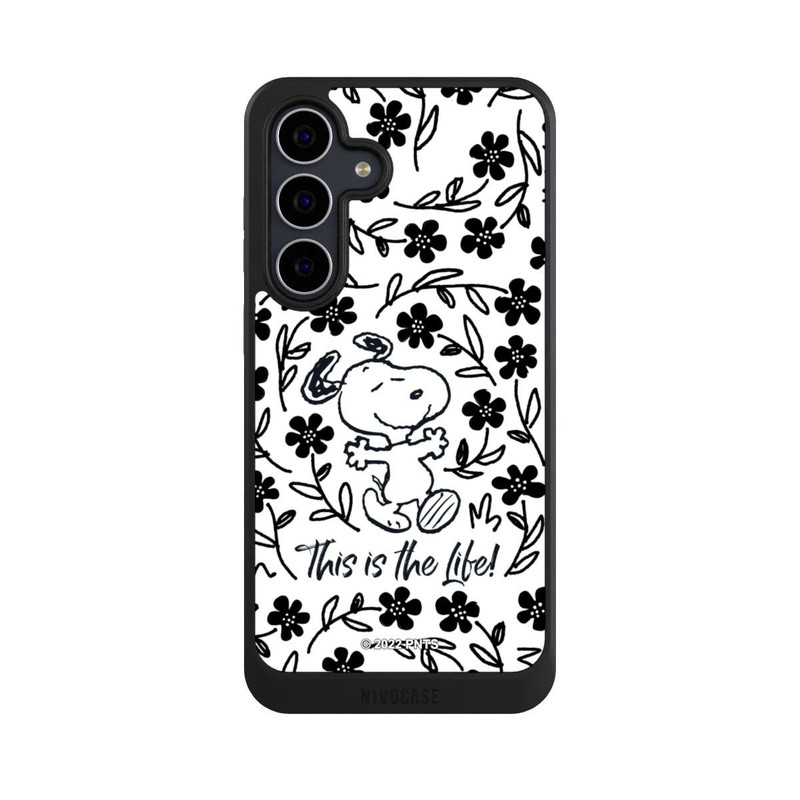 Galaxy S25 FE NIVOcore Snoopy schwarz und weiß This Is The Life