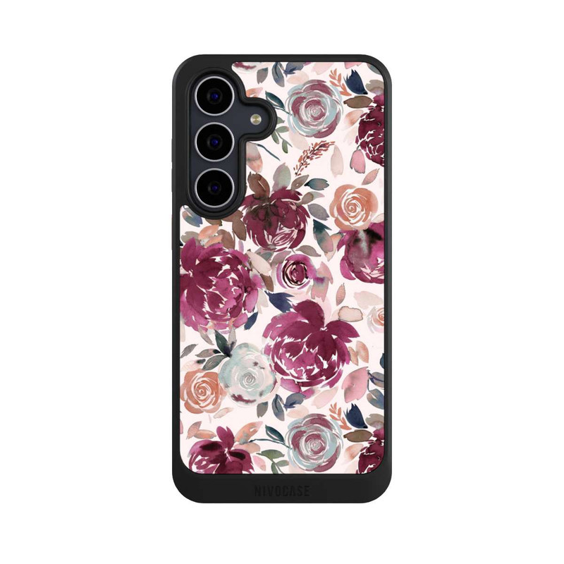 Galaxy S25 FE NIVOcore Autumn Peonies and roses Pink