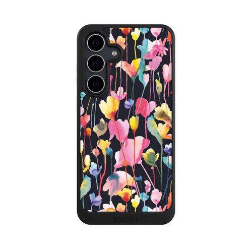 Samsung Galaxy S25 FE NIVOcore Wildblumen schwarz